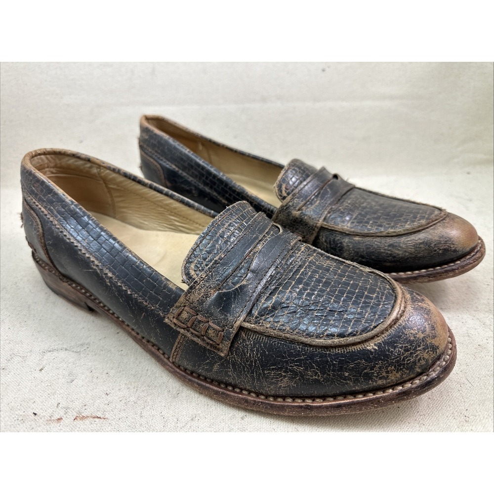 Bed Stu Mae F321112 Womens Leather Loafers & Slip On Penny Shoes Size 11 US